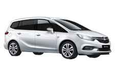 Car Hire Carrickfergus - Vauxhall Zafira 5 + 2 - Minibus hire Carrickfergus